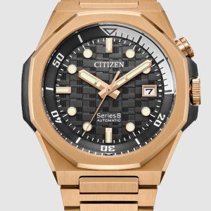 CITIZEN AUTOMATIC SERIES8 890 GRAY DIAL STAINLESS STEEL MEN’S WATCH NB6069-53H