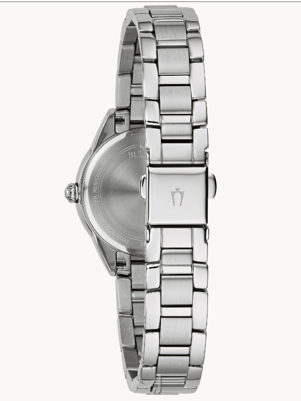 BULOVA SUTTON PINK DIAL STAINLESS STEEL WOMEN’S WATCH 96P249 - Image 3