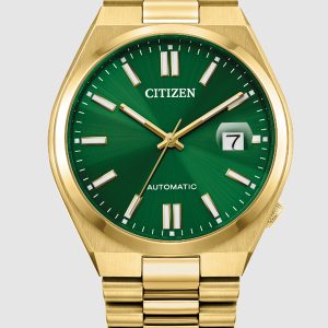 CITIZEN TSUYOSA GREEN DIAL STAINLESS STEEL MEN’S WATCH NJ0152-51X