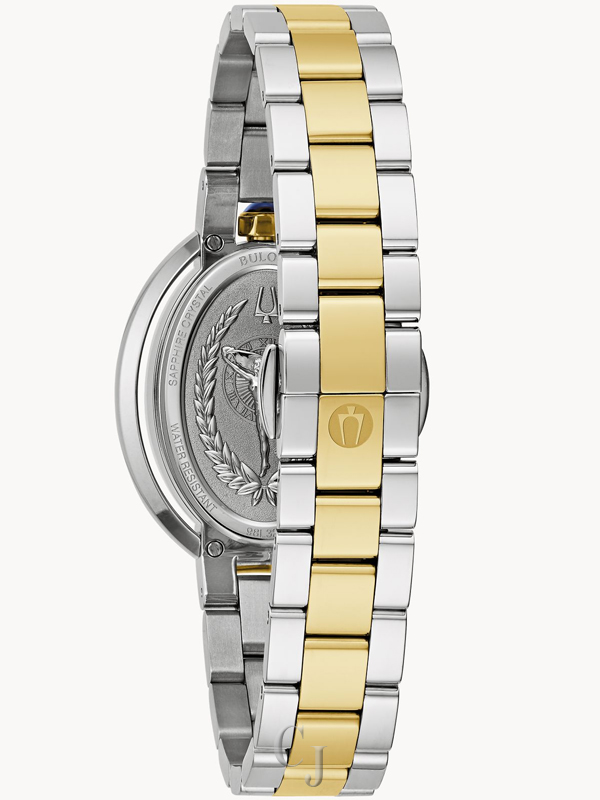 BULOVA RUBAIYAT SILVER-TONE DIAL STAINLESS STEEL BRACELET WOMEN'S WATCH 98L320 - Image 3
