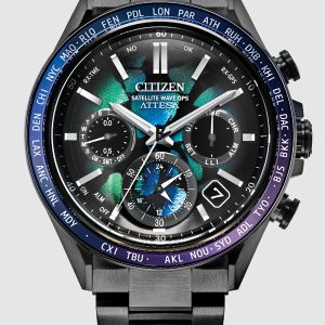 CITIZEN ATTESA SUPER TITANIUM / SATELLITE TIMEKEEPING BLUE DIAL MEN’S WATCH CC4057-60E