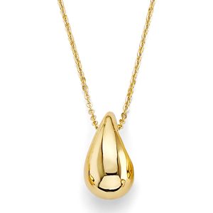 14k Yellow Gold Water Drop Necklace
