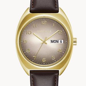 CARAVELLE BY BULOVA RETRO GRAY DIAL MEN’S WATCH 44C109