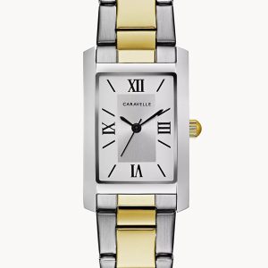 CARAVELLE BY BULOVA DRESS SILVER DIAL MEN’S WATCH 45L167