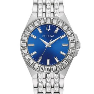 BULOVA CRYSTAL PHANTOM BLUE DIAL WOMEN'S WATCH 96L290