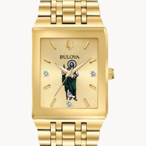 BULOVA SAINT JUDE CUSTOM DIAL MEN’S DIAMOND WATCH 97D120SJ