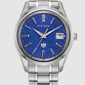 CITIZEN LIMITED EDITION BLUE DIAL SUPER TITANIUM WATCH AQ4100-57M