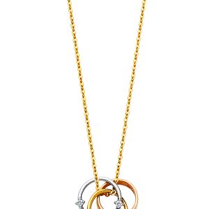 14KY Two-Tone Gold Infiniti Necklace