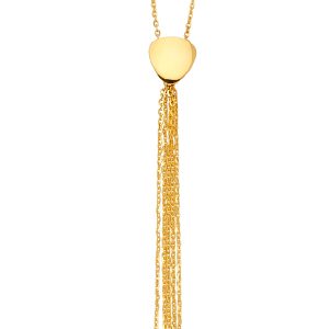 14k Yellow Gold Multi Hanging Necklace