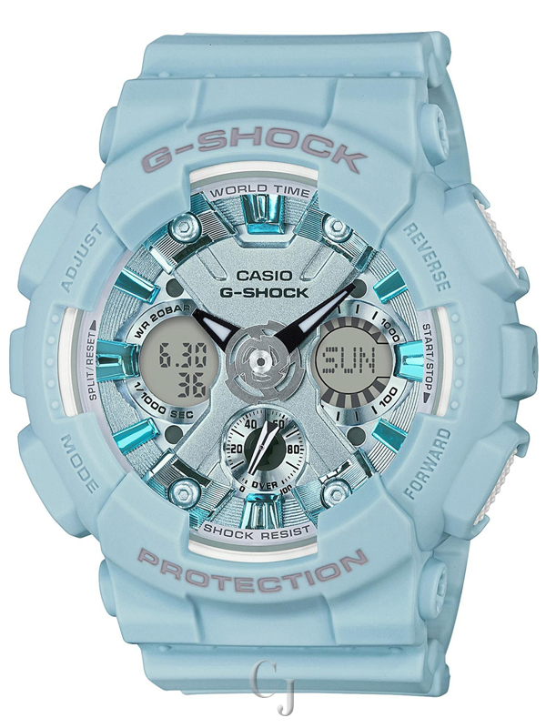 G-SHOCK S SERIES BLUE DIAL LADIES WATCH GMAS120DP-2A
