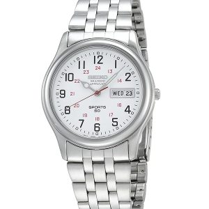 SEIKO WHITE DIAL STAINLESS STEEL MEN’S WATCH SGG531