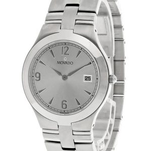 MOVADO JURO SILVER DIAL STAINLESS STEEL MEN’S WATCH 605407