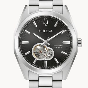 BULOVA SURVEYOR BLACK DIAL MEN’S WATCH 96A270