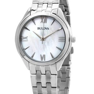 BULOVA MOTHER OF PEARL DIAL WOMEN’S WATCH 96L268