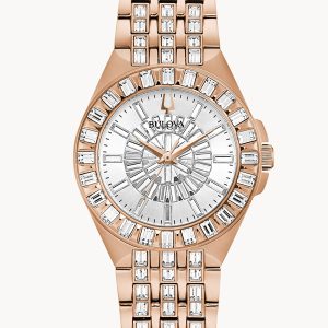 BULOVA PHANTOM CRYSTAL WHITE DIAL LADIES' WATCH 98L268