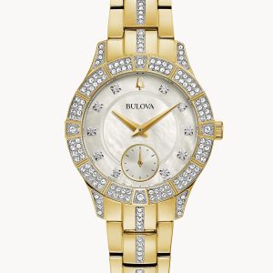 BULOVA PHANTOM CRYSTAL WHITE DIAL LADIES' WATCH 98L283