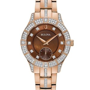 BULOVA PHANTOM BROWN DIAL LADIES' WATCH 98L284