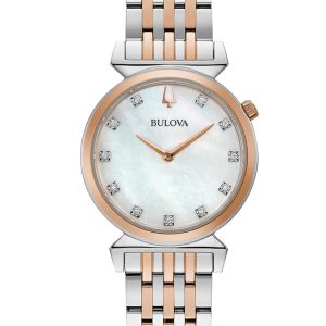 BULOVA REGATTA MOTHER OF PEARL DIAL LADIES’ WATCH 98P192
