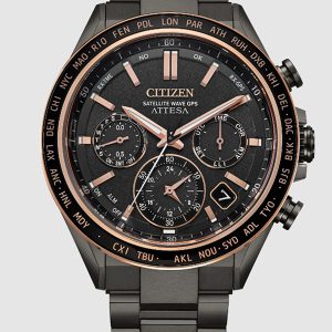 CITIZEN ATTESA BROWN DIAL SUPER TITANIUM WATCH CC4074-61W