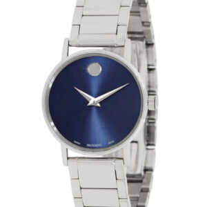 MOVADO BLUE DIAL STAINLESS STEEL WOMEN’S WATCH 0607235