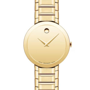 MOVADO SAPPHIRE GOLD-TONE DIAL WOMEN’S WATCH 0607549