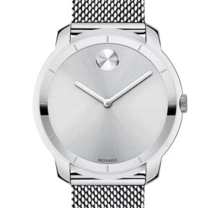MOVADO BOLD SILVER-TONE DIAL MEN’S WATCH 3600260