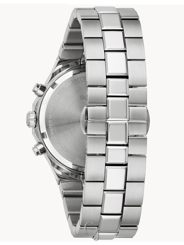 BULOVA PRESTIGE GRAY DIAL CHRONOGRAPH MEN’S WATCH 96B459 - Image 3