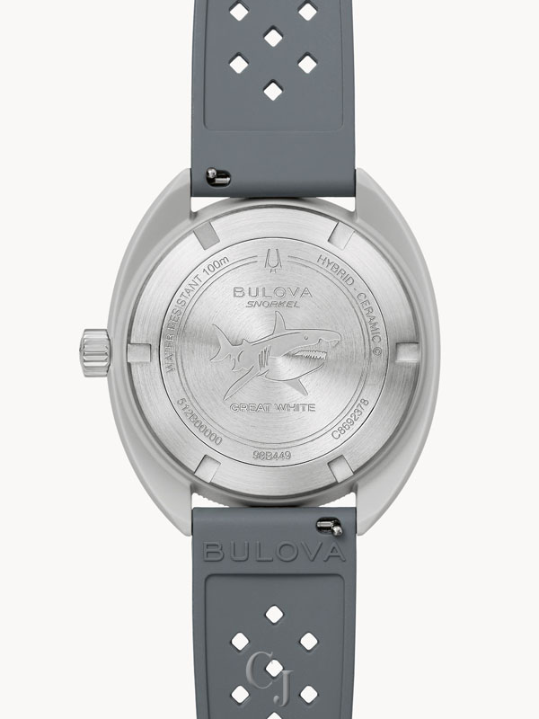 BULOVA SNORKEL GREAT WHITE SHARK WHITE DIAL MEN’S WATCH 98B449 - Image 4