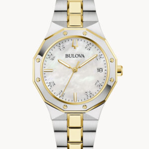 BULOVA PRESTIGE WHITE DIAL STAINLESS STEEL WOMEN'S WATCH 98P234