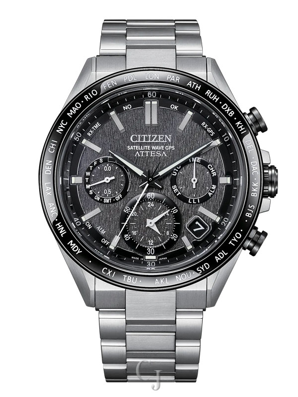 CITIZEN ATTESA GRAY DIAL SUPER TITANIUM MEN’S WATCH CC4058-67X
