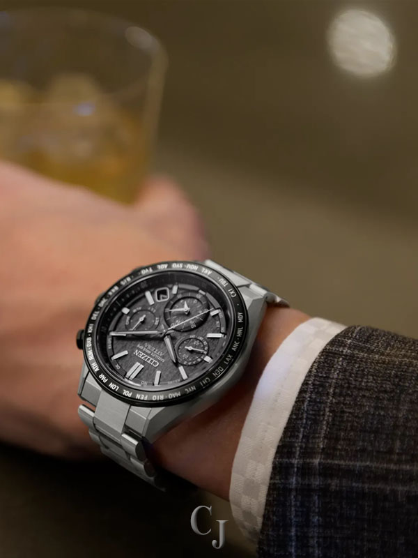 CITIZEN ATTESA GRAY DIAL SUPER TITANIUM MEN’S WATCH CC4058-67X - Image 6