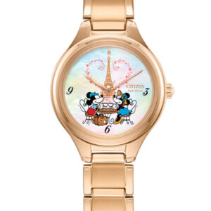 CITIZEN DISNEY MICKEY MOUSE & MINNIE MOUSE TAKE PARIS WOMEN’S WATCH FE2103-52D