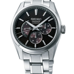 SEIKO PRESAGE SHARP EDGED SERIES BLACK DIAL MEN’S WATCH SPB307
