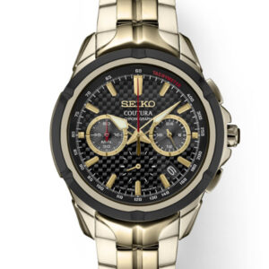 SEIKO COUTURA BLACK DIAL CHRONOGRAPH MEN’S WATCH SSB440