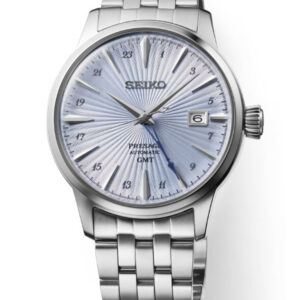 SEIKO PRESAGE COCKTAIL TIME GMT LIGHT BLUE DIAL MEN’S WATCH SSK037