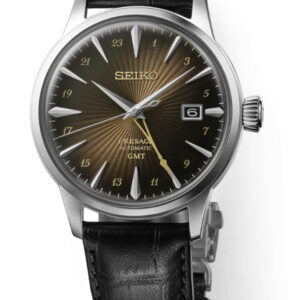 SEIKO PRESAGE COCKTAIL TIME GMT BROWN DIAL MEN’S WATCH SSK039