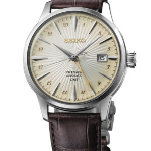 SEIKO PRESAGE COCKTAIL TIME GMT IVORY DIAL MEN’S WATCH SSK041
