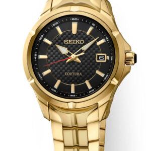 SEIKO COUTURA BLACK DIAL STAINLESS STEEL MEN’S WATCH SUR566