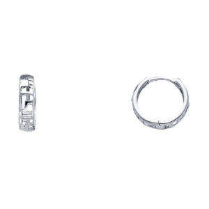 14KW Designer Huggies Earrings