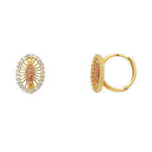 14KY Guadalupe Huggies Earrings