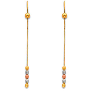 14K 3C Hanging Earrings