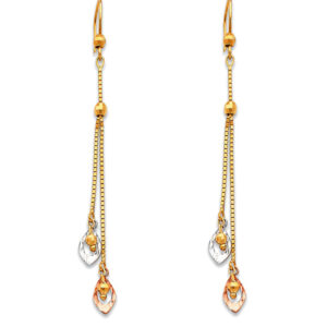 14K 3C Hanging Earrings