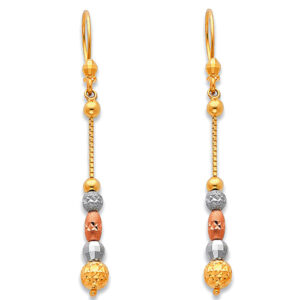 14K 3C Hanging Earrings