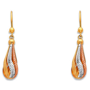 14K 3C Hanging Earrings