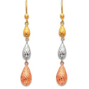 14K 3C Hanging Earrings