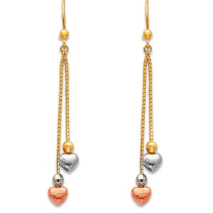 14K 3C Hanging Earrings