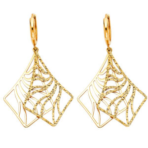 14KY Fancy Hanging Earrings
