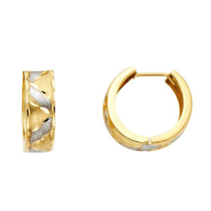 14K 2T Huggies Earrings
