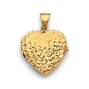 14KY Heart Locket Pendant