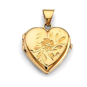 14KY Heart Locket Pendant